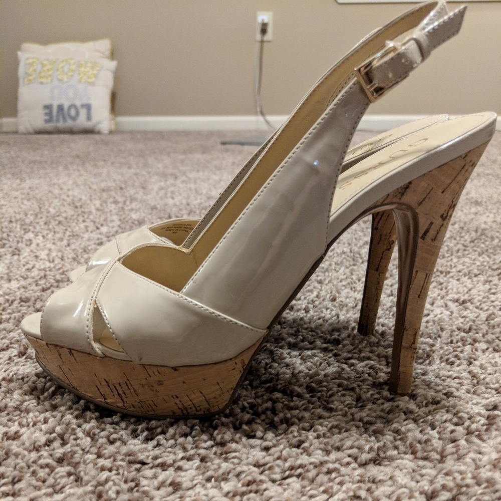Guess - Nude Slingback Heels
